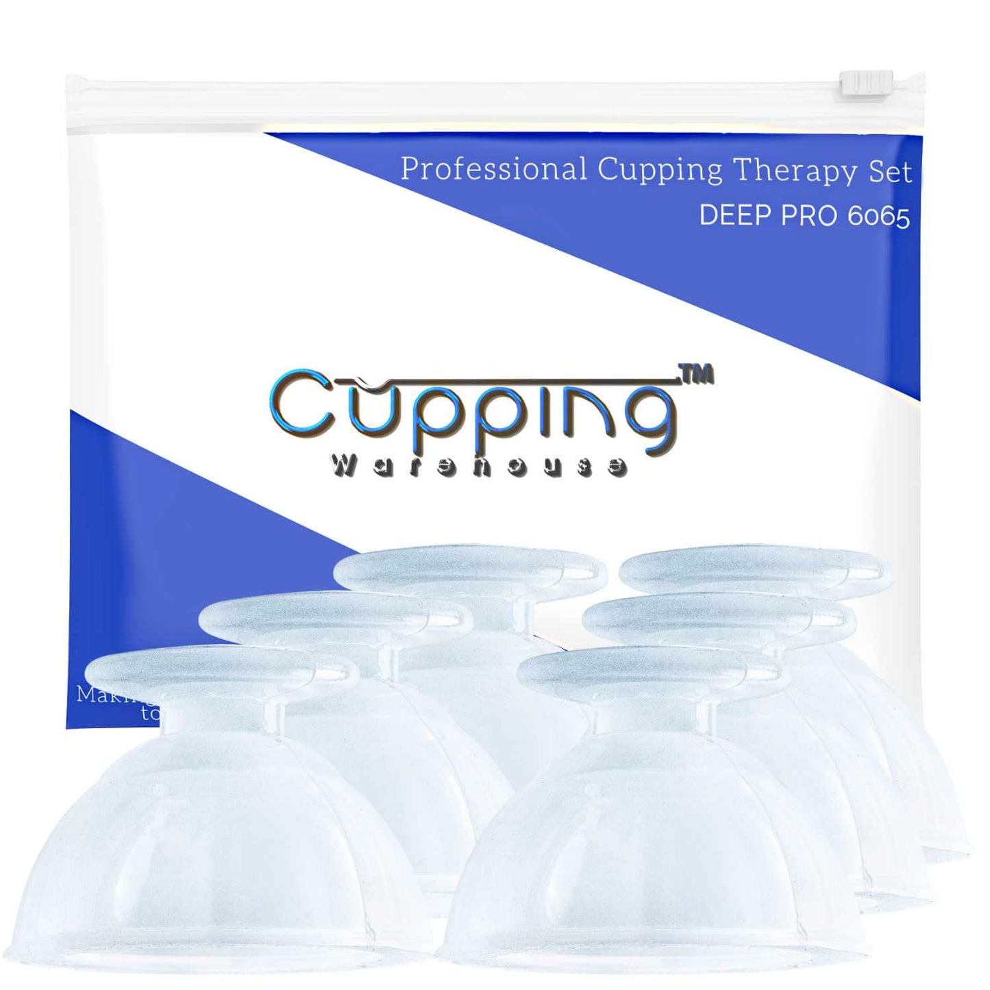 Deep Static Flip™ Cups 6065 Silicone Cupping Therapy Set for Pain- US,CA,MX,BR,AU,UK
