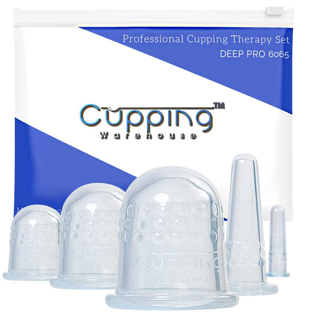 GRIP DEEP PRO 6570- Professional Face and Body Cupping Set -Harder Silicone