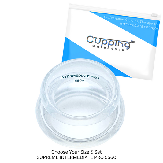 Supreme Intermediate PRO 5560- Beginner Soft Silicone Cupping Therapy Cups