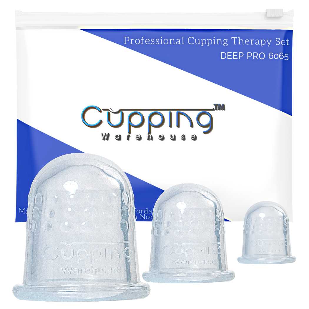 GRIP DEEP PRO 6570- Professional Face and Body Cupping Set -Harder Silicone