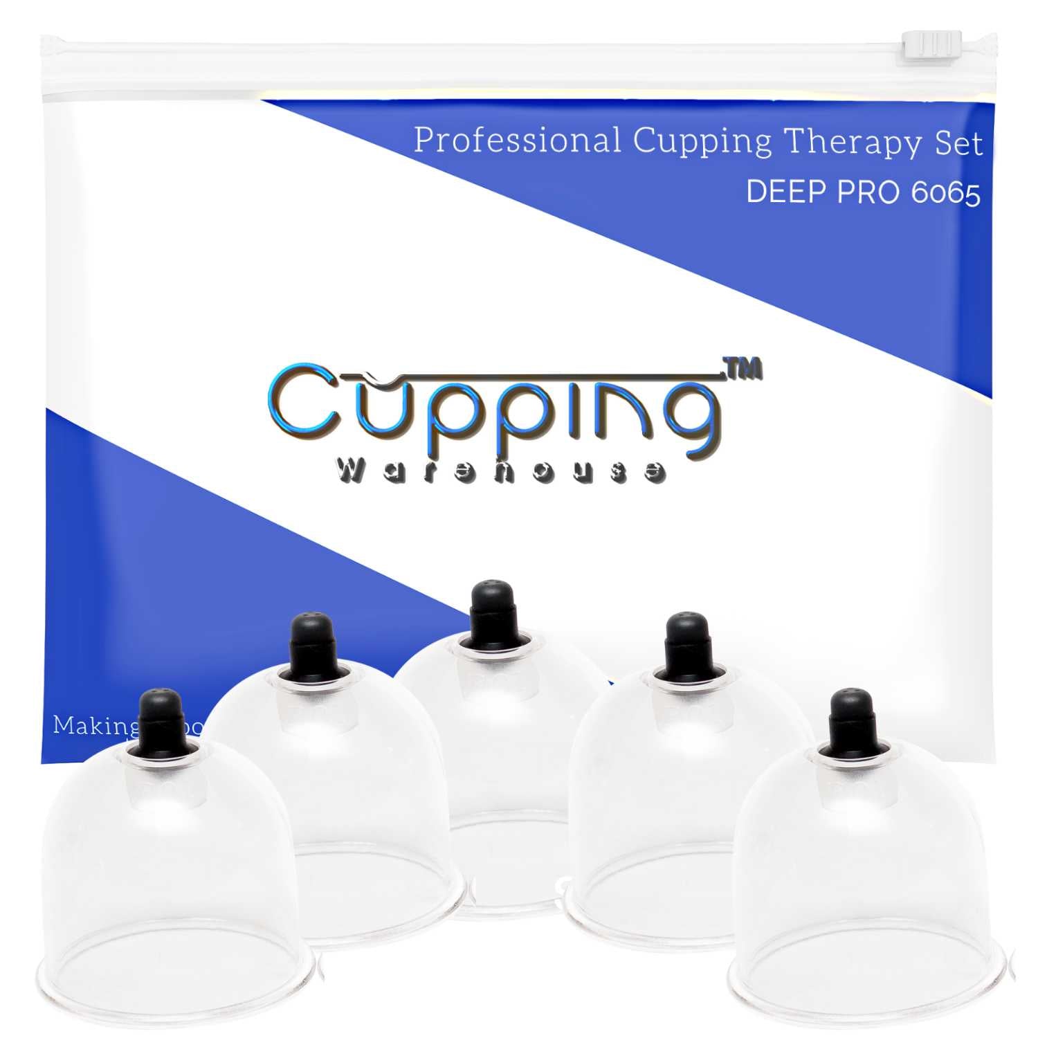 POLY CUPS™ Polycarbonate Pump Cupping Set with Removable Silicone Valves