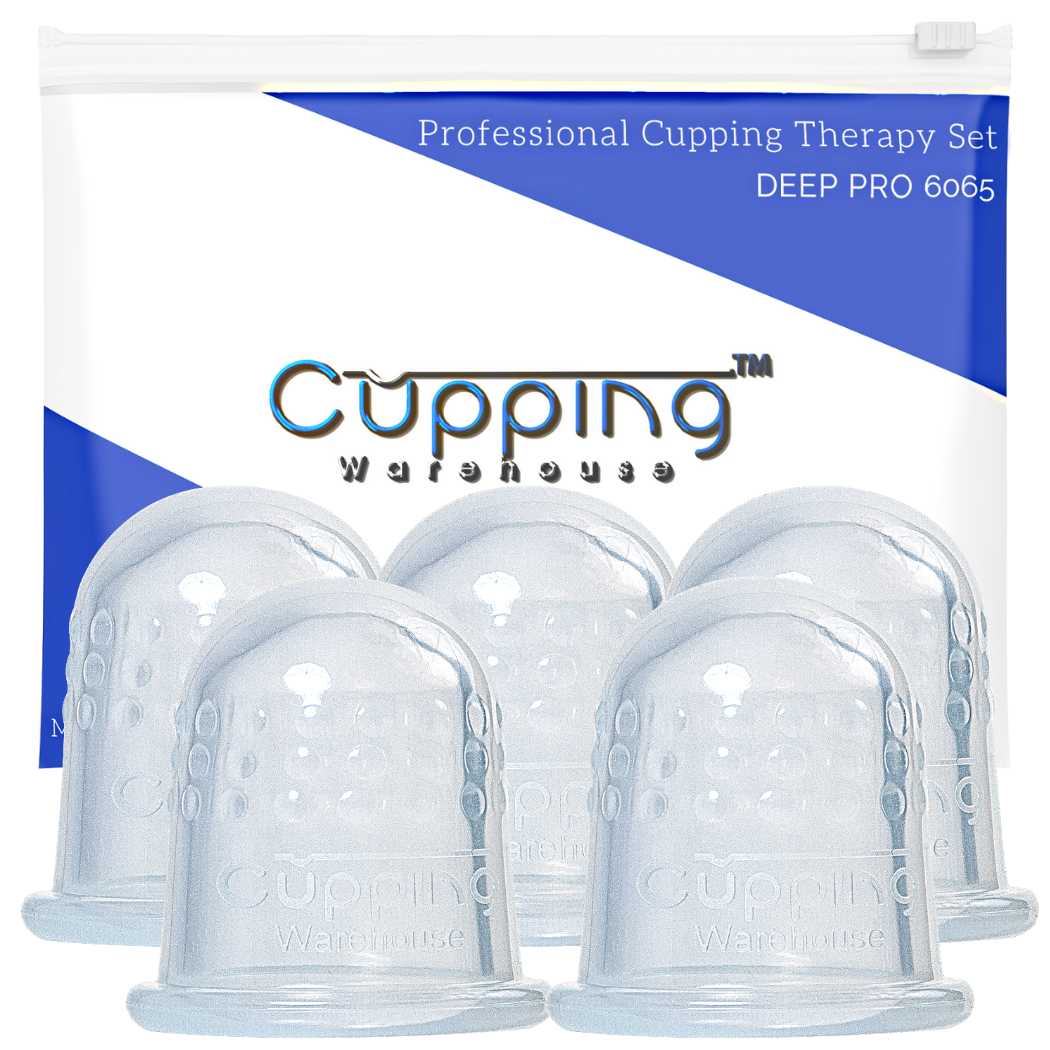 GRIP DEEP PRO 6570- Professional Face and Body Cupping Set -Harder Silicone