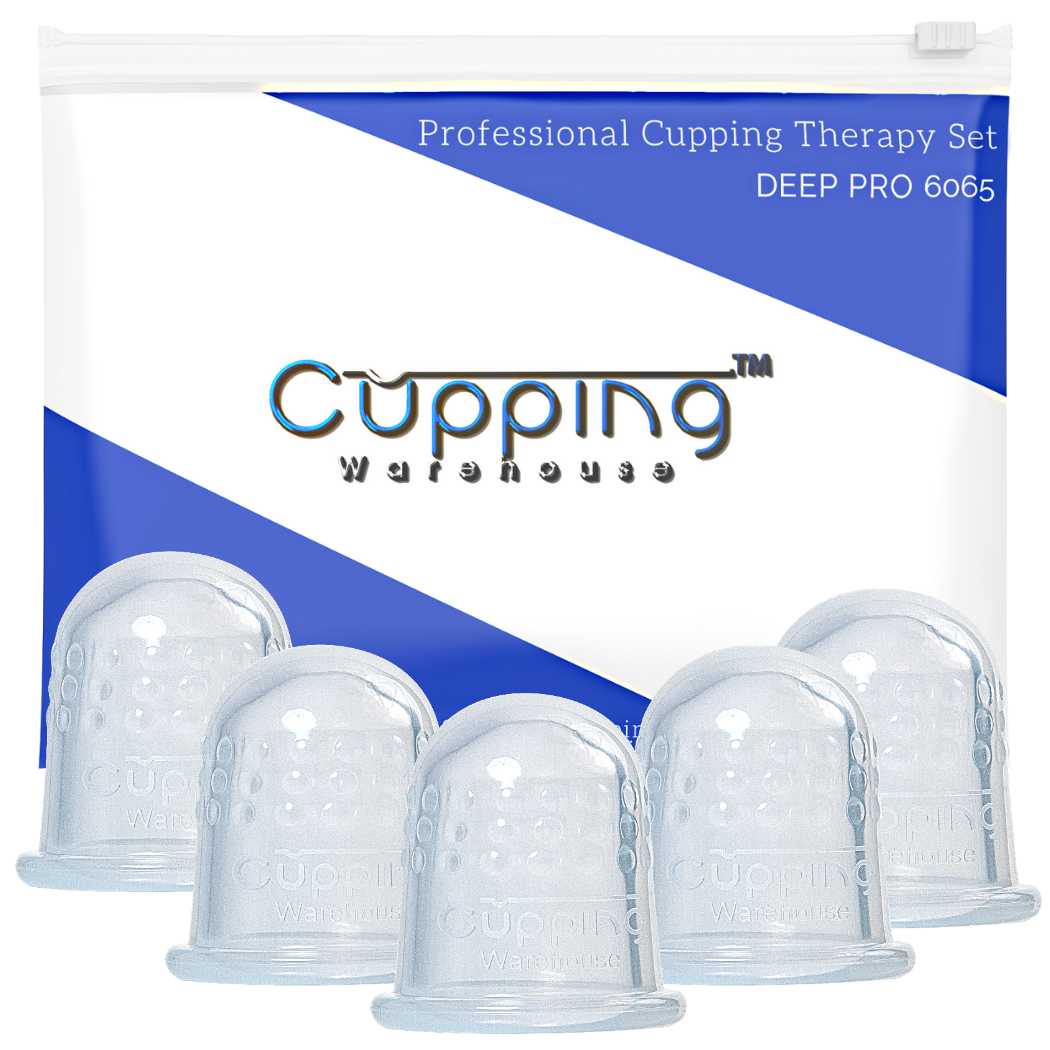 GRIP DEEP PRO 6570- Professional Face and Body Cupping Set -Harder Silicone